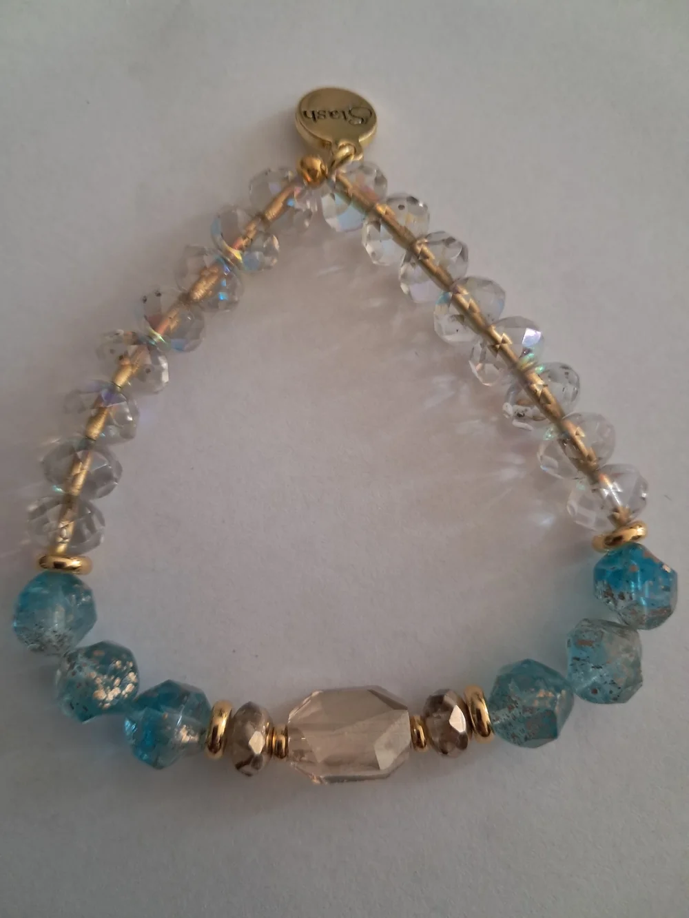 Stash Jewelry 2-Pc Crystal Stack - Turquoise Blue Shimmer Set